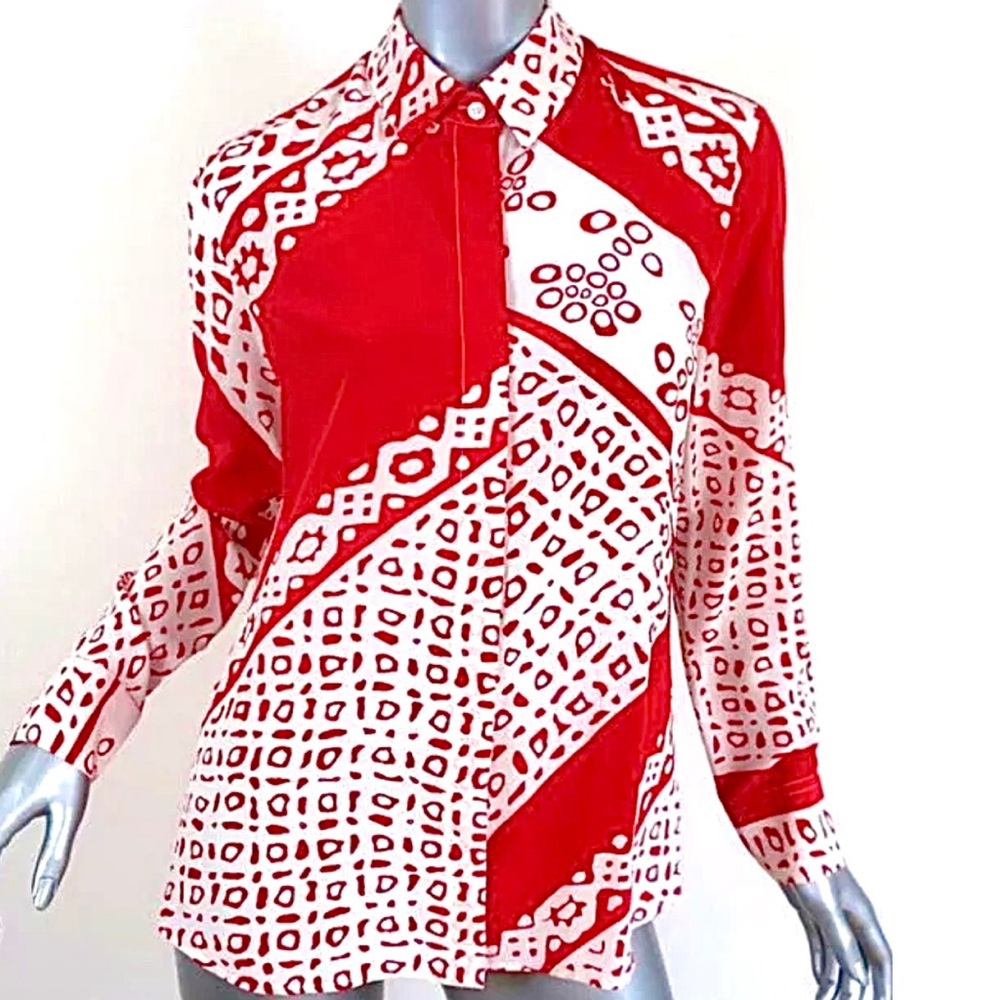 Altuzarra Silk Print Button Down